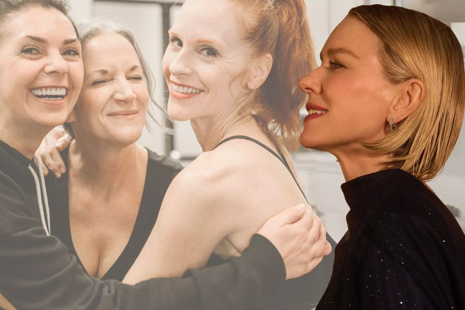 La sincera confesión de Naomi Watts sobre la menopausia / Montaje CONSUMIDOR GLOBAL