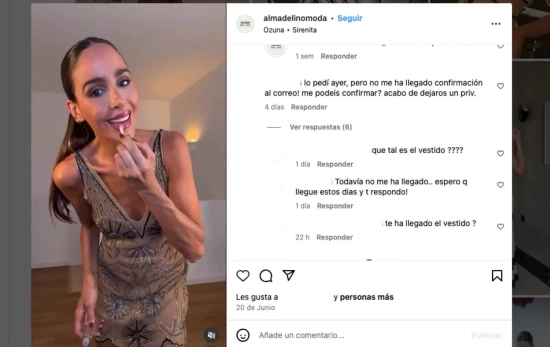 Video de Rocío Osorno con el vestido de Zara utilizado sin permiso por Alma de Lino INSTAGRAM Video de Rocío Osorno con el vestido de Zara utilizado sin permiso por Alma de Lino INSTAGRAM