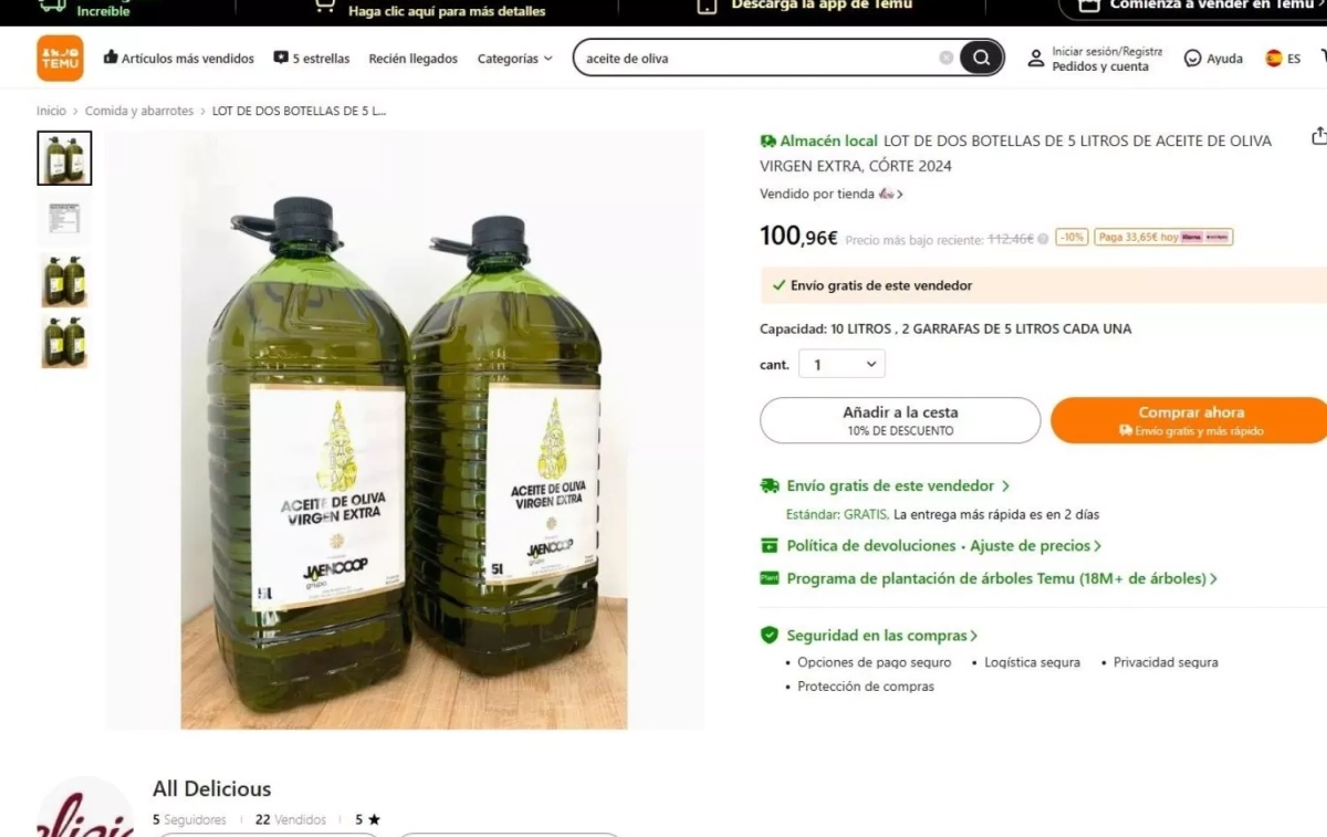 La web de Temu EP La web de Temu EP