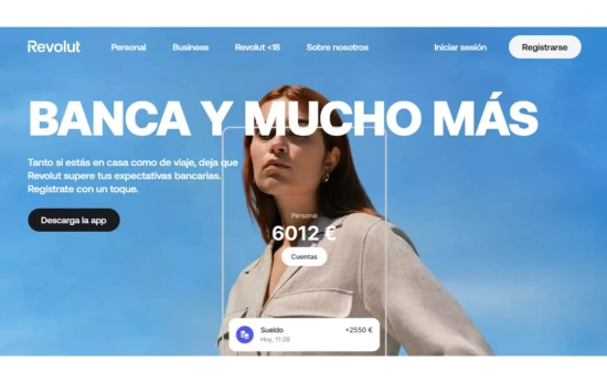 Página de Revolut Página de Revolut