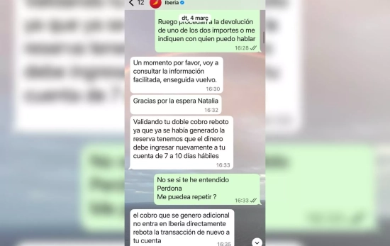 La conversación de Vicenç Benages con Iberia CEDIDA La conversación de Vicenç Benages con Iberia CEDIDA