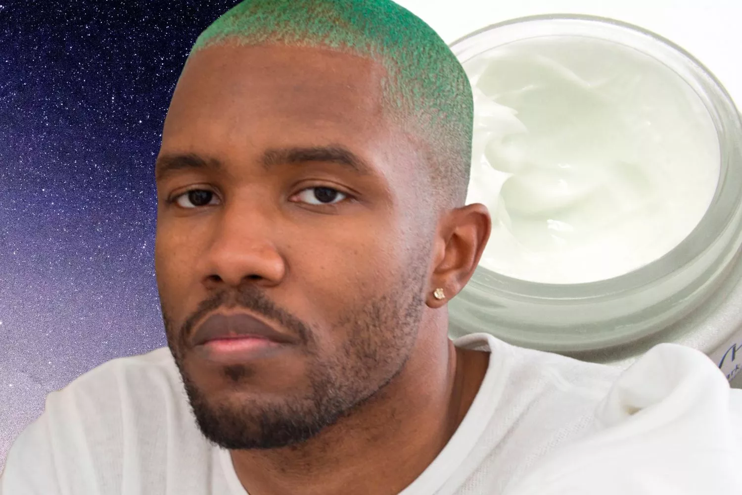 El artista Frank Ocean luce una piel cuidada / Montaje CONSUMIDOR GLOBAL
