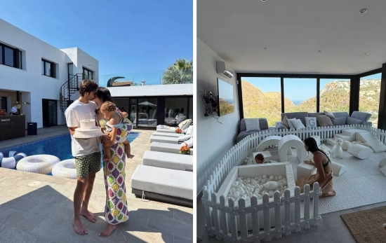 Marta Lozano junto a su familia en la villa Sea Happiness Abahana Luxe Marta Lozano junto a su familia en la villa Sea Happiness Abahana Luxe