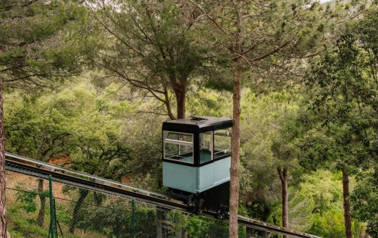 El funicular del hotel lujoso ZEL COSTA BRAVA El funicular del hotel lujoso ZEL COSTA BRAVA