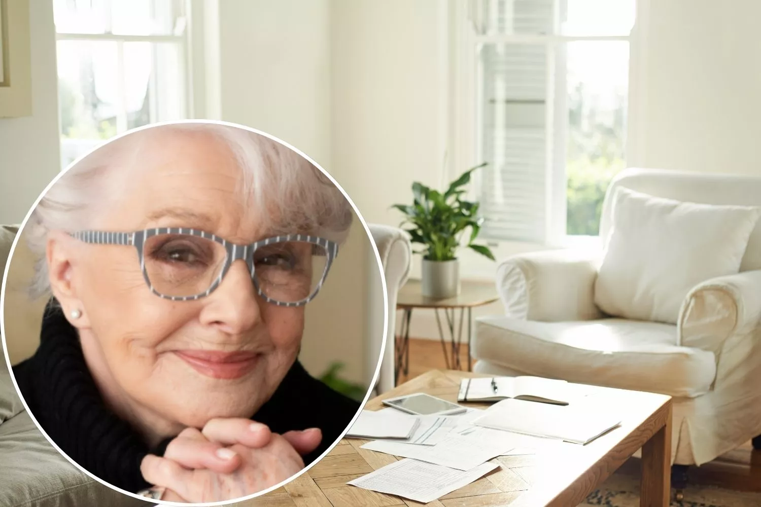Lola Herrera y un hogar / Montaje CONSUMIDOR GLOBAL