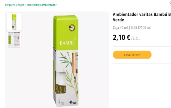 El ambientador Bambú de Mercadona El ambientador Bambú de Mercadona