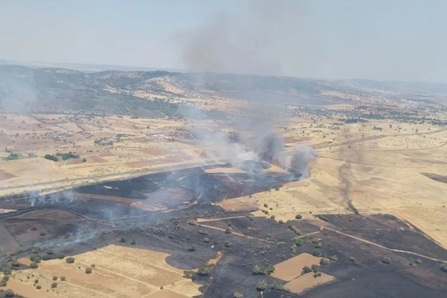 Incendio declarado en Brazatortas (Ciudad Real) / INFOCAM