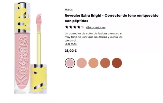 Revealer Extra Bright de Kosas/ SEPHORA Revealer Extra Bright de Kosas/ SEPHORA