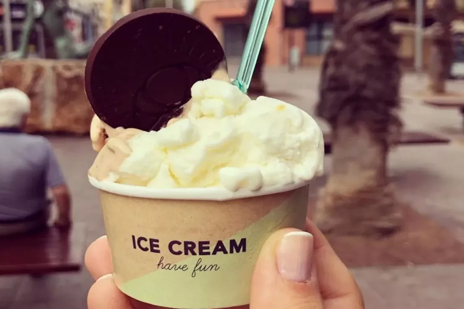 Uno de los helados de Albert Roca, el pastelero que ahora abre una nueva heladería en Barcelona / INSTAGRAM SANT CROI