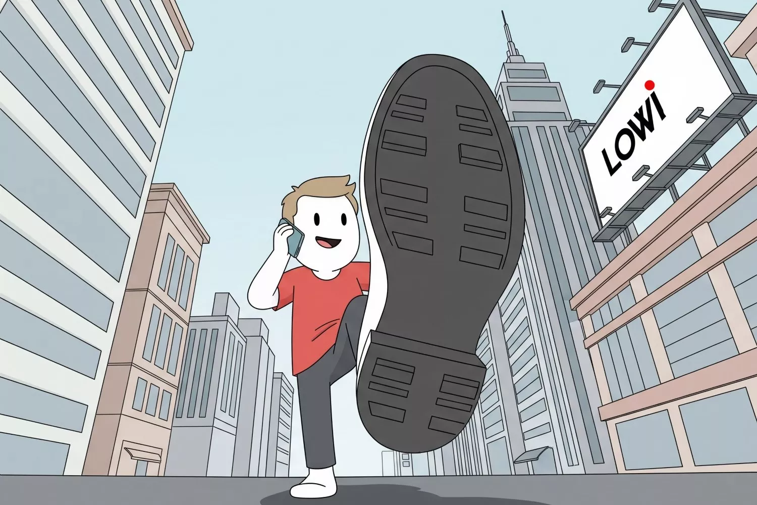 Ilustración de un usuario que quiere darse de baja Lowi / CONSUMIDOR GLOBAL