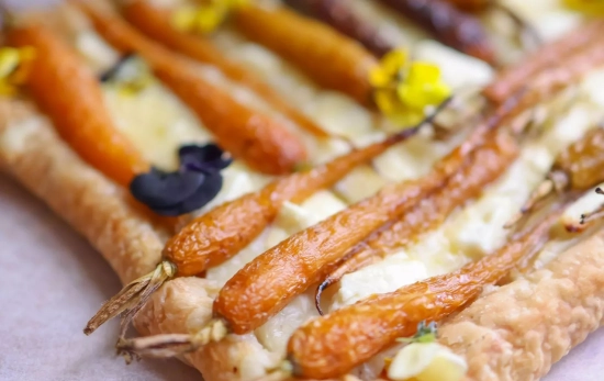 Una tartaleta de hojaldre de queso y zanahoria/ CANVA Una tartaleta de hojaldre de queso y zanahoria/ CANVA