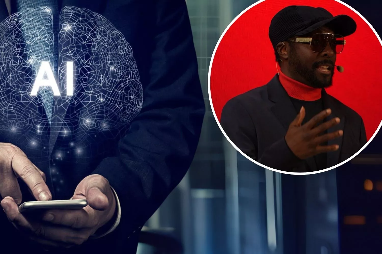El artista Will.i.am defiende el uso responsable de la IA/ Montaje CONSUMIDOR GLOBAL 