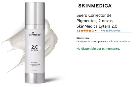 Suero Corrector de Pigmentos, 2 onzas, SkinMedica Lytera 2.0/ AMAZON Suero Corrector de Pigmentos, 2 onzas, SkinMedica Lytera 2.0/ AMAZON