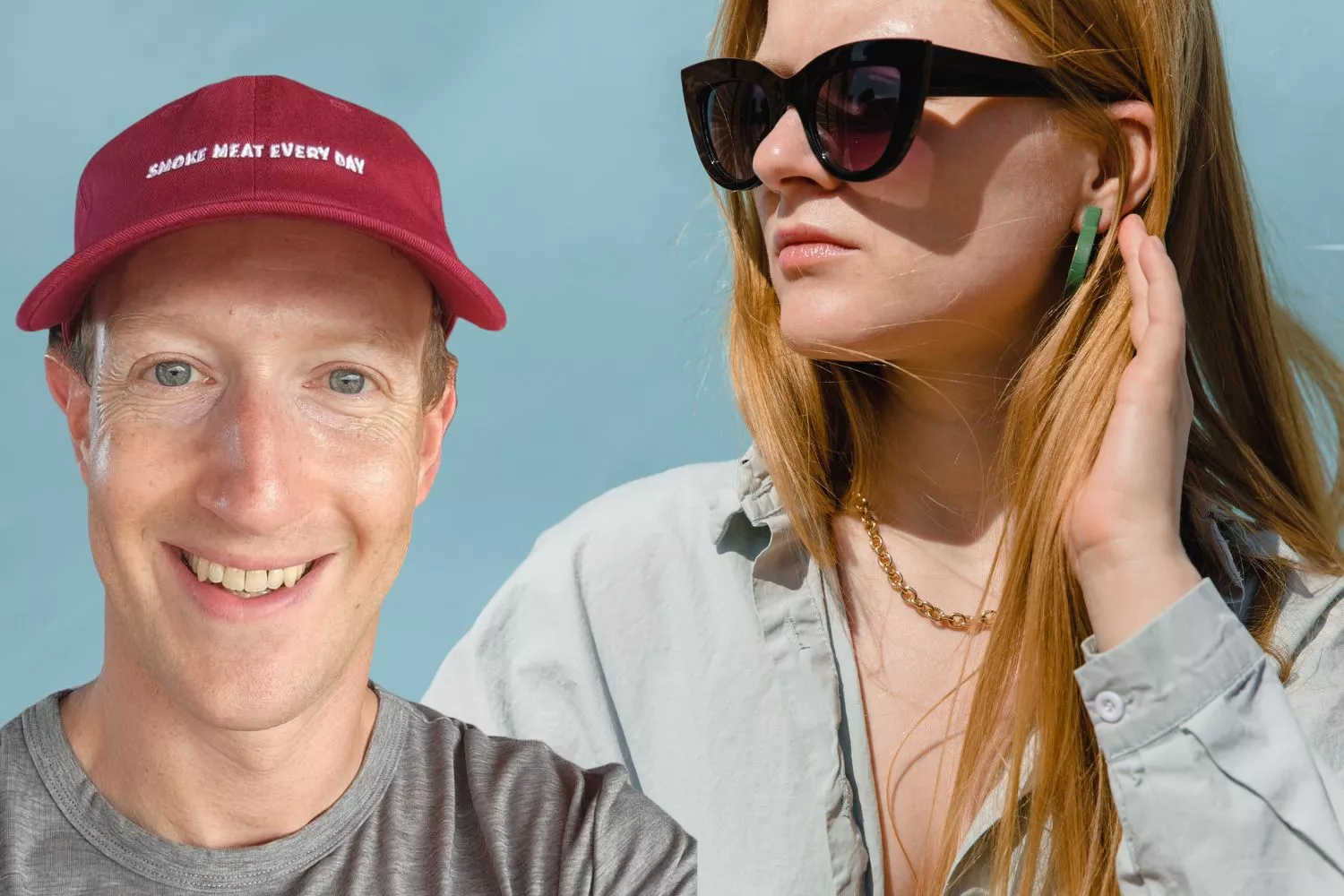  Marc Zuckerberg y una persona que lleva sus gafas con inteligencia artificial (IA) / Montaje CONSUMIDOR GLOBAL