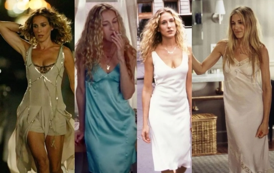 Sarah Jessica Parker y todas las veces que lució un vestido lencero en 'Sexo en Nueva York'/ Montaje CG