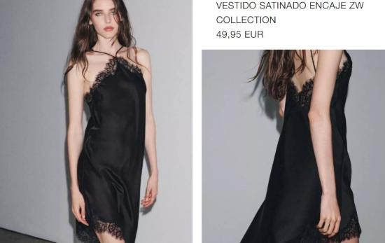 Vestido lencero/ ZARA