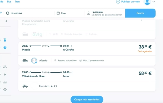 Trayectos en Blablacar para llegar a Galicia desde Madrid o alrededores BLABLACAR Trayectos en Blablacar para llegar a Galicia desde Madrid o alrededores BLABLACAR