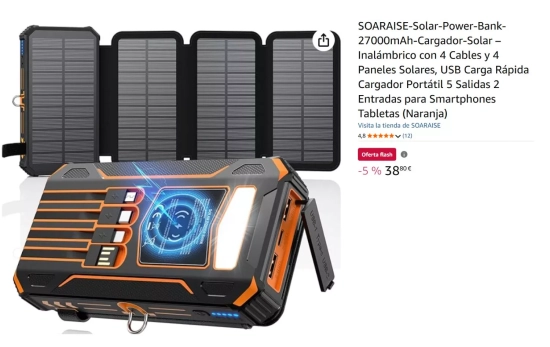 Power Bank Solar/ AMAZON Power Bank Solar/ AMAZON
