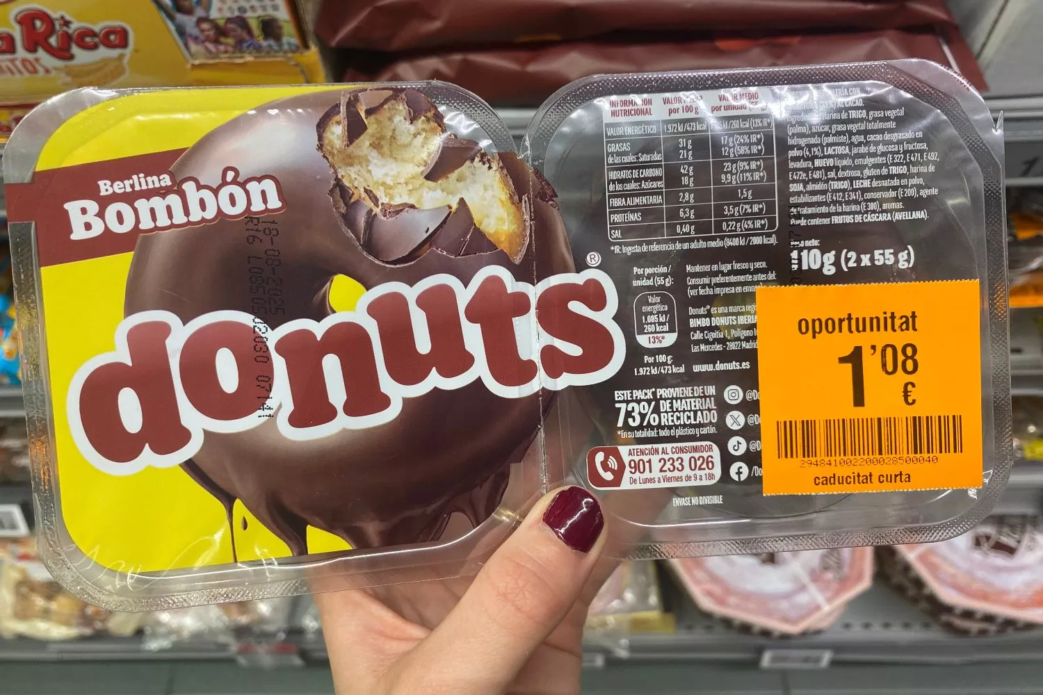 Donuts caducados y rebajados a la venta en Bonpreu / CONSUMIDOR GLOBAL Donuts caducados y rebajados a la venta en Bonpreu / CONSUMIDOR GLOBAL