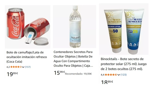 Objetos para camuflar cosas de valor/ AMAZON Objetos para camuflar cosas de valor/ AMAZON