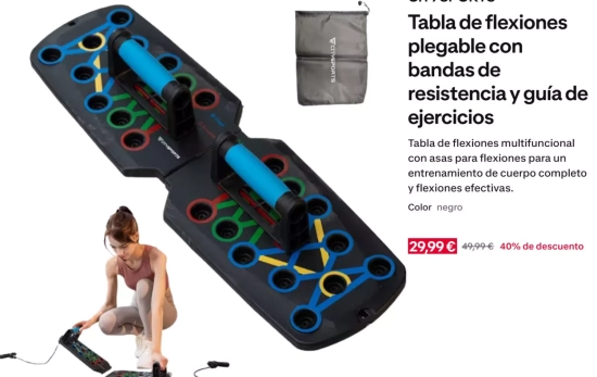 Tabla de flexiones/ DECATHLON Tabla de flexiones/ DECATHLON