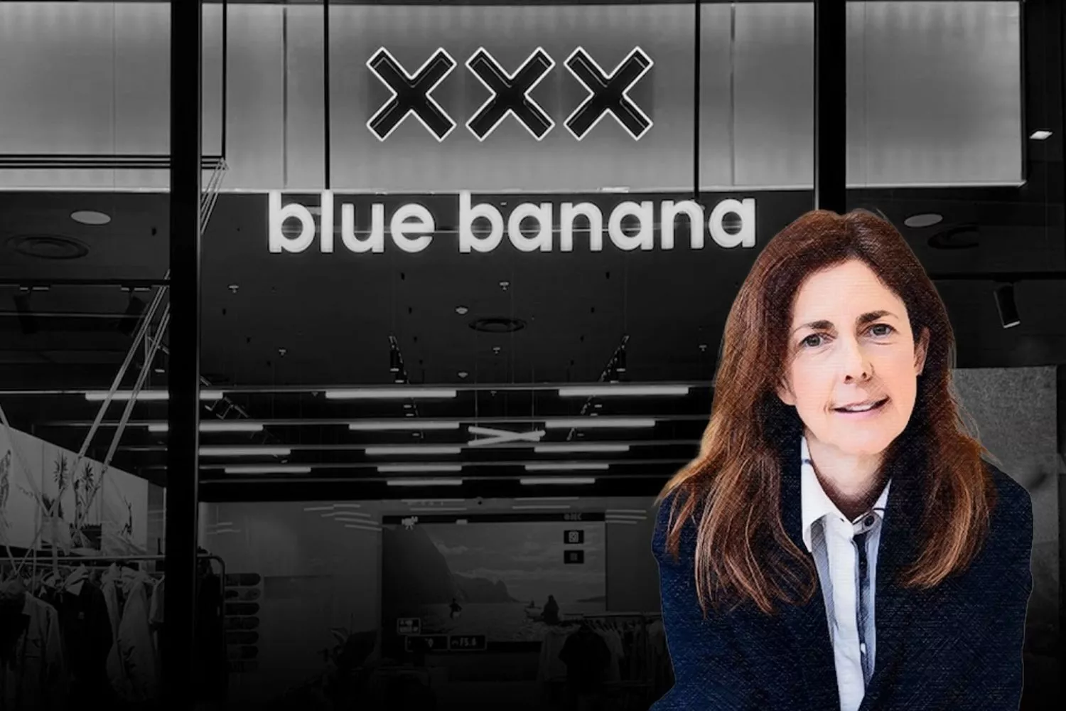 Ana Oca, directora de marketing de Blue Banana / Fotomontaje CG