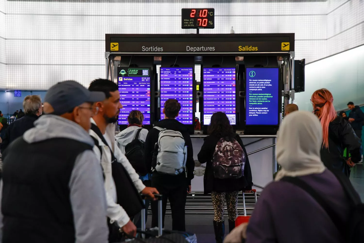Vuelos cancelados en el aeropuerto de Barcelona / EP