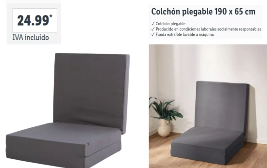 Colchón plegable/ LIDL