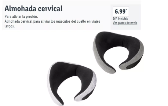 Almohada cervical/ LIDL