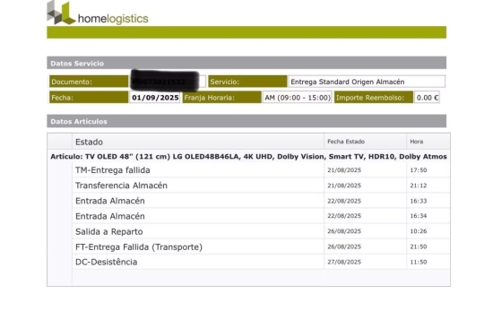 El seguimiento del pedido a través de Home Logistics CEDIDA El seguimiento del pedido a través de Home Logistics CEDIDA