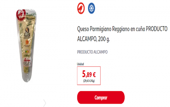 Queso Parmigiano Reggiano de Alcampo / ALCAMPO