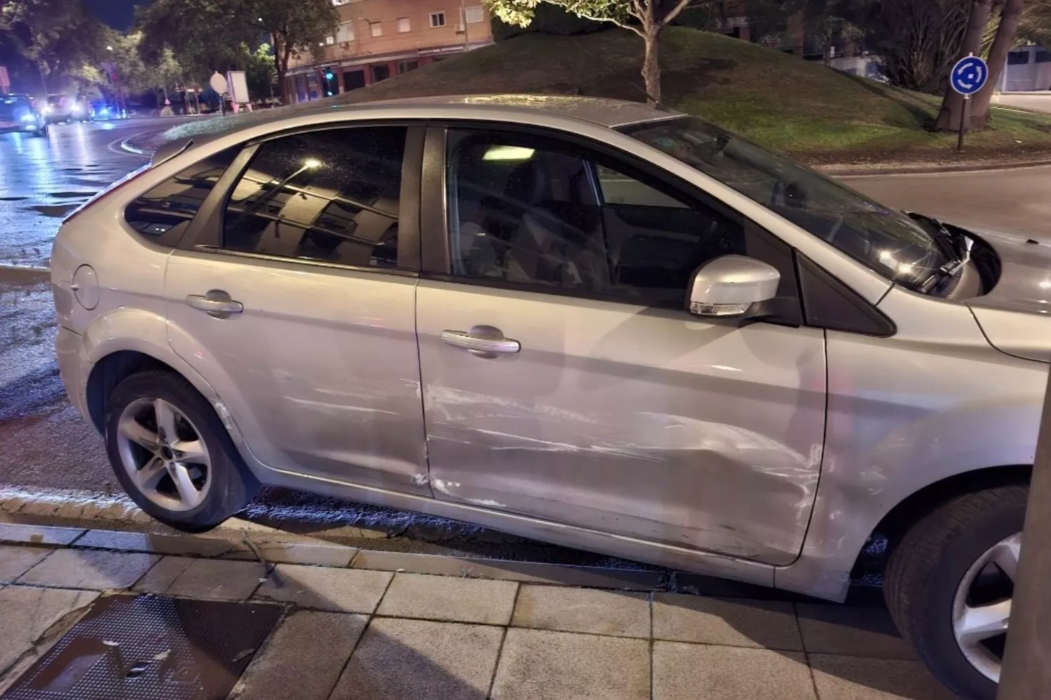 Cómo quedó coche del conductor culpable del accidente / CEDIDA Cómo quedó coche del conductor culpable del accidente / CEDIDA