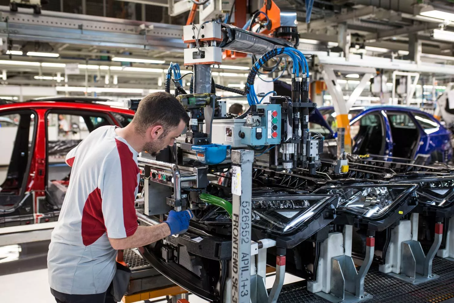 Producción en la planta de Seat en Martorell
