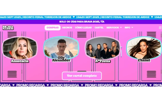 Página web del festival / CG Página web del festival / CG