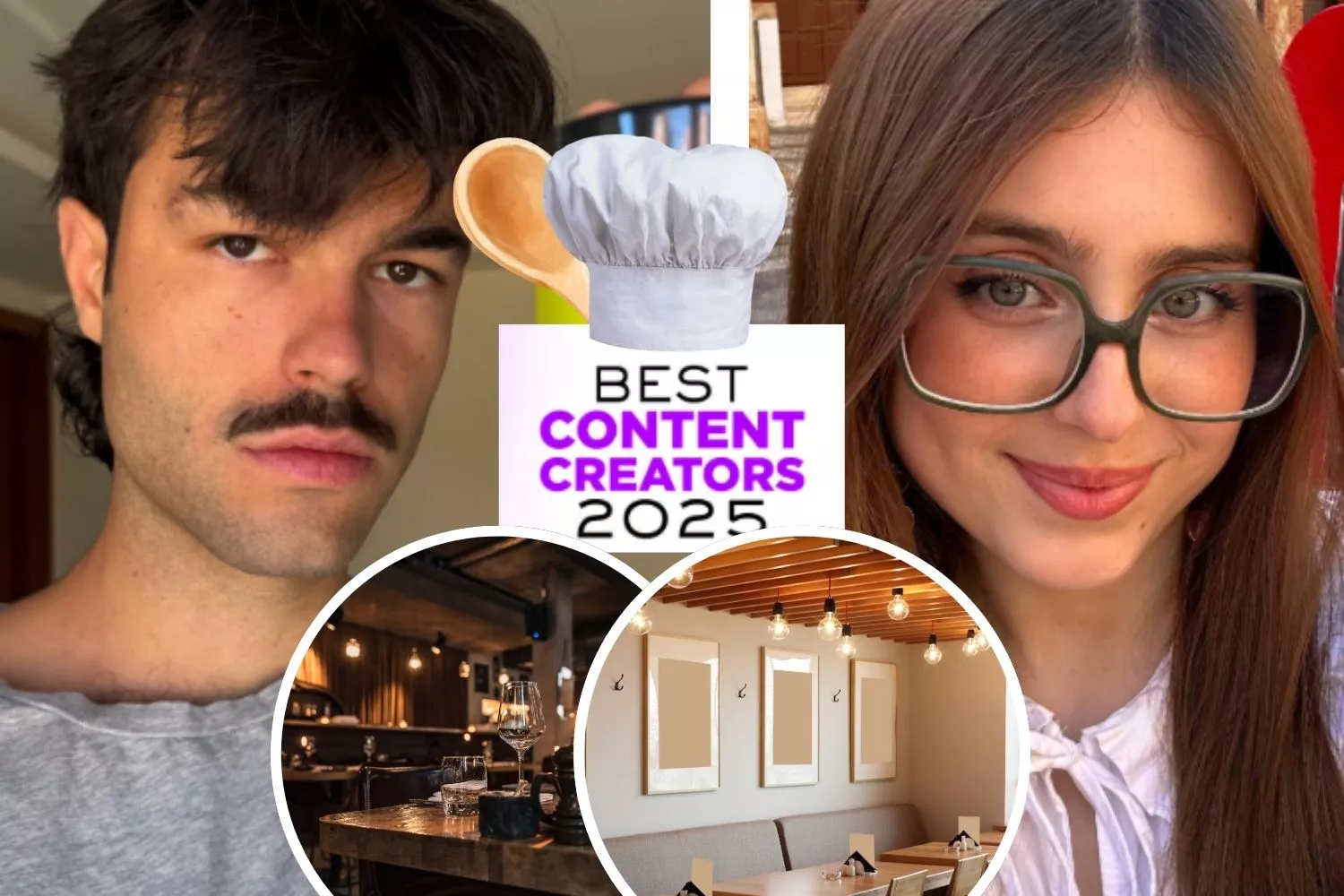 Los influencers 'foodie' Peldanyos y Roro / Montaje Consumidor Global