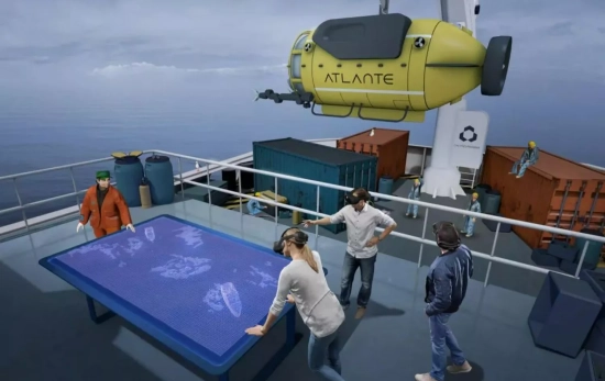 El barco de expediciendo dentro de la experiencia de 'Titanic Ecos del Pasado' El barco de expediciendo dentro de la experiencia de 'Titanic Ecos del Pasado'