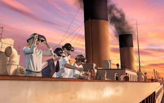 Es posible asomarse por la barandilla del Titanic en la experiencia Es posible asomarse por la barandilla del Titanic en la experiencia