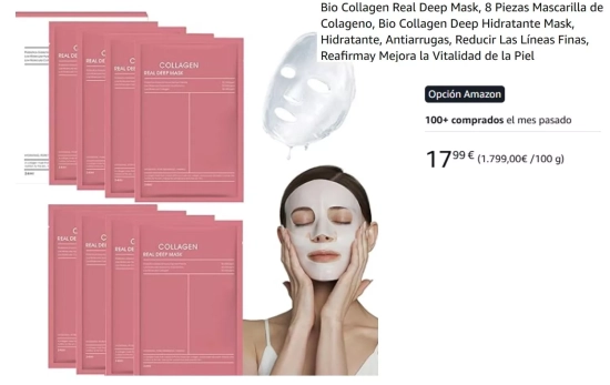 El fenómeno de la K-beauty: Mascarilla de colágeno Biodance/ AMAZON El fenómeno de la K-beauty: Mascarilla de colágeno Biodance/ AMAZON