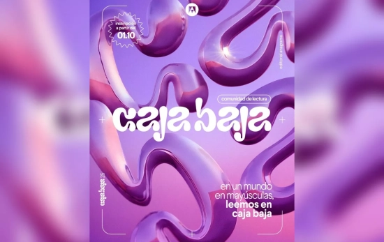 El cartel de presentación de Caja baja ANAGRAMA El cartel de presentación de Caja baja ANAGRAMA