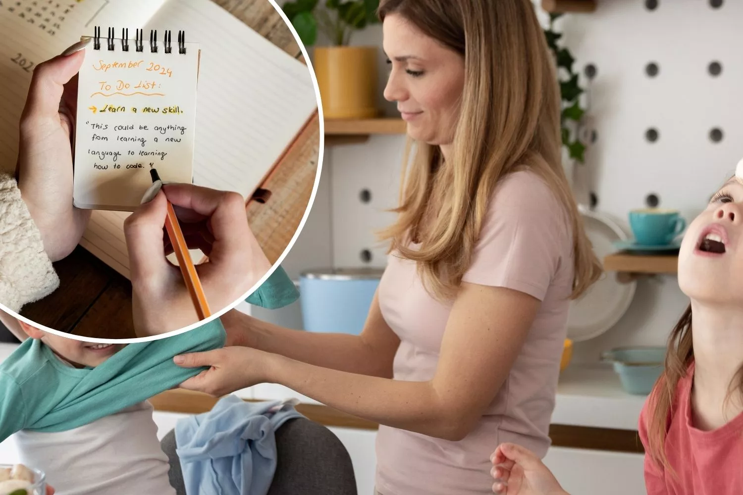 Una mujer se prepara para volver a la rutina en septiembre / Montaje Consumidor Global