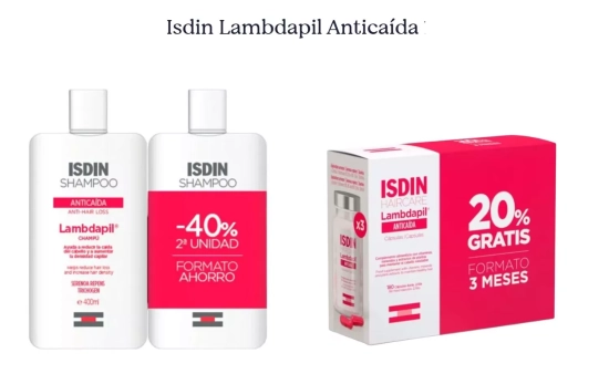 Productos de la gama Isdin Lambdapil anticaída/ DOSFARMA