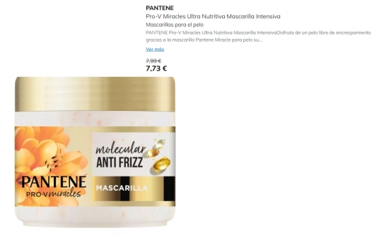 Mascarilla hidratación Pantene/ PRIMOR