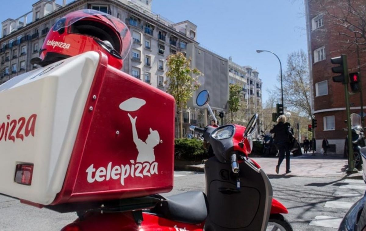 Una moto de Telepizza que sirve productos 'veggies' / EP