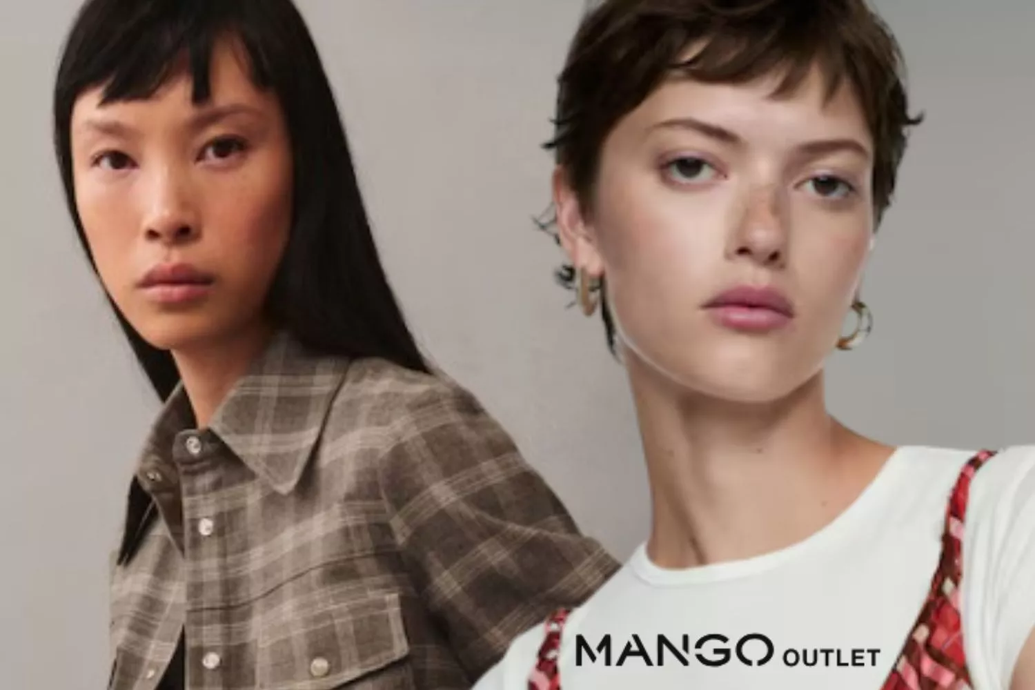 Modelos de Mango Outlet luciendo el estampado en tendencia de este otoño / Montaje CONSUMIDOR GLOBAL