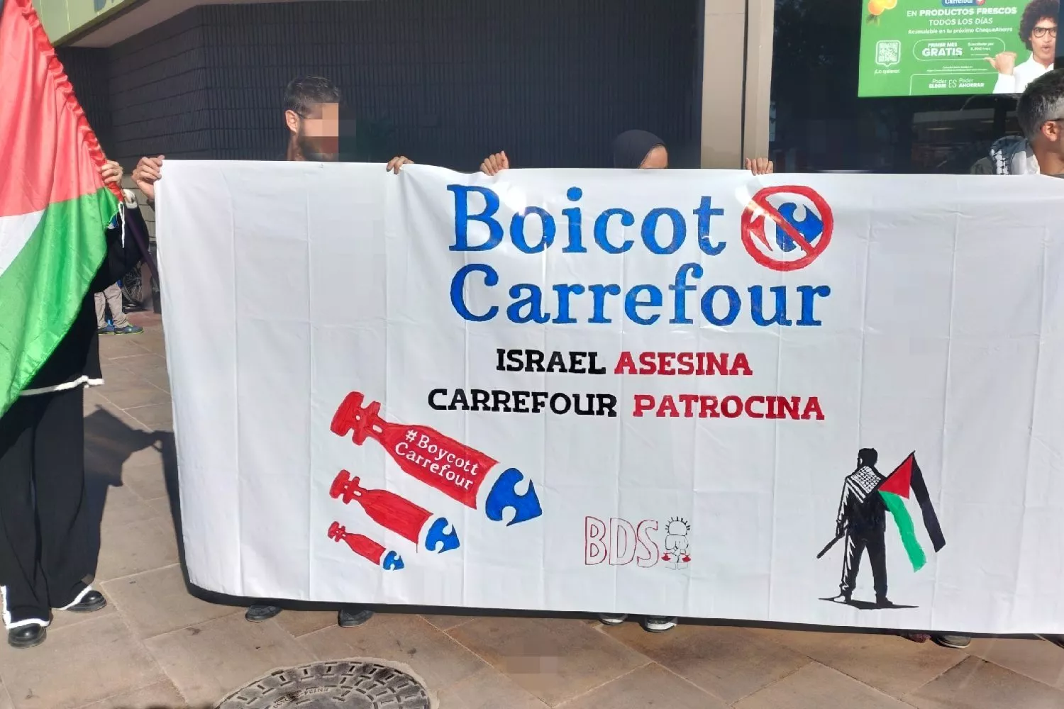 El movimiento Boicot, Desinversiones y Sanciones (BDS) se manifiesta contra Carrefour / BDS - WIKIMEDIA COMMONS