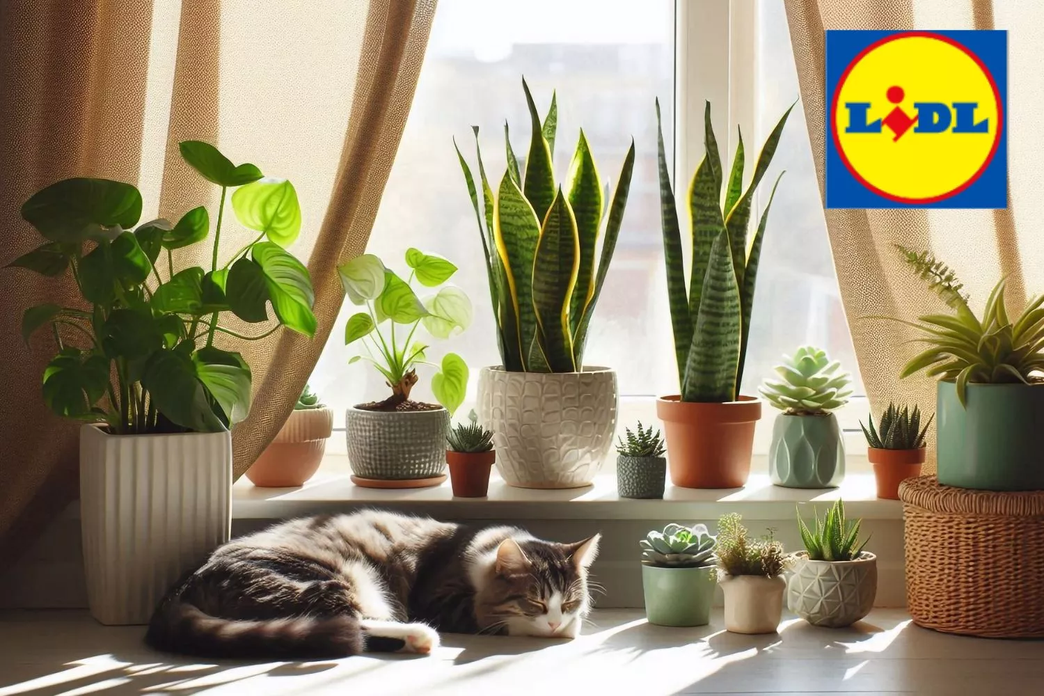 Un hogar lleno de plantas de Lidl / Montaje CONSUMIDOR GLOBAL