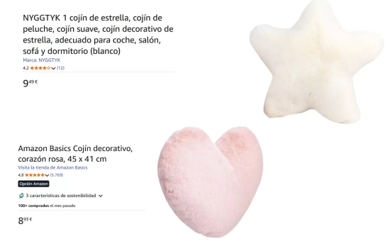 Cojines 'cozy' / AMAZON Cojines 'cozy' / AMAZON
