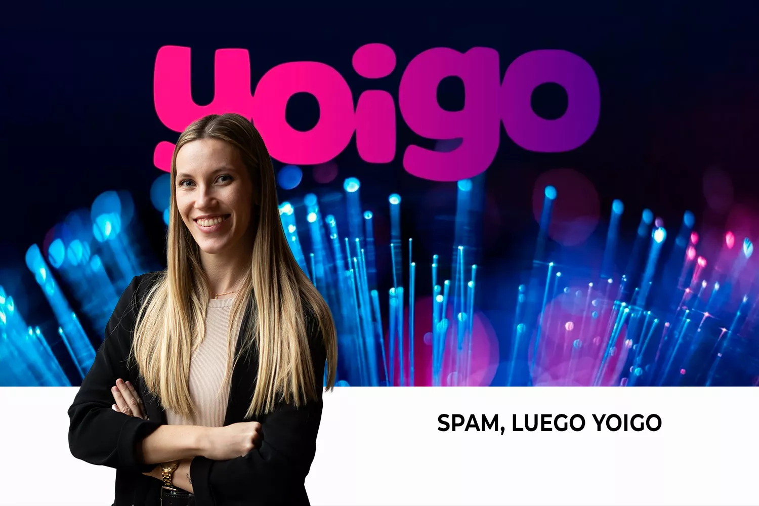 Videoblog de Ana Siles sobre la compañía Yoigo / Fotomontaje CG