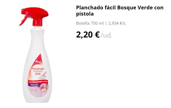 Spray planchado fácil/ MERCADONA Spray planchado fácil/ MERCADONA