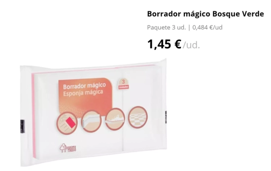 Borrador mágico/ MERCADONA Borrador mágico/ MERCADONA
